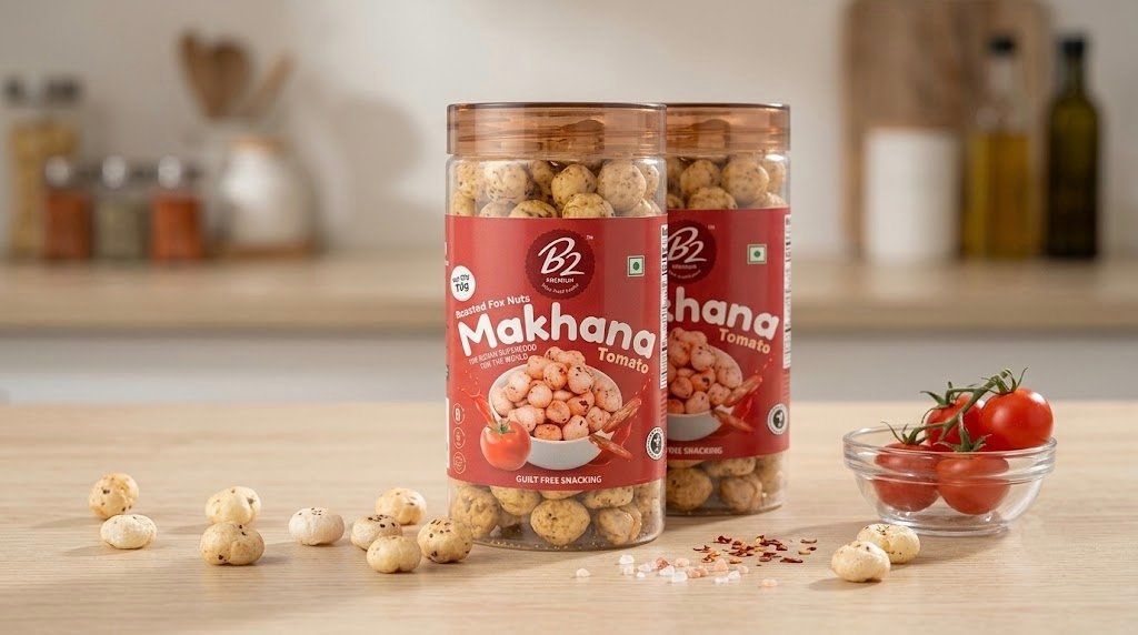 B2 Premium Roasted Makhana Tomato Flavour